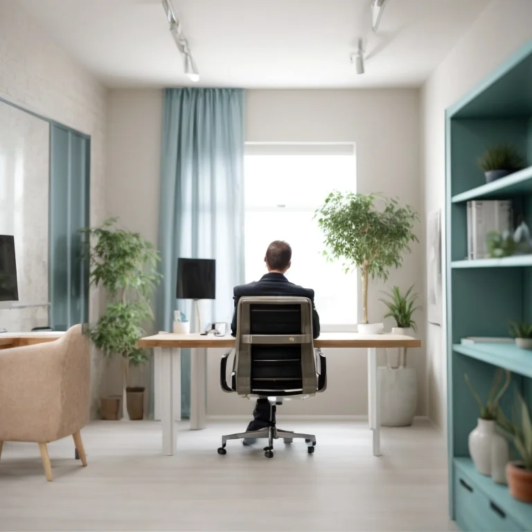 Meditative entrepreneur practicing mindfulness