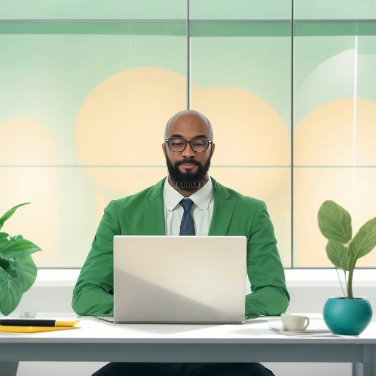 Peaceful workspace reflecting mindfulness and clarity